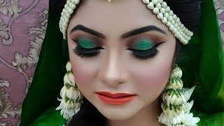 New Bridle Gaye Holud Saj And Ornaments।।Bridle Holud Make Up।। Gaye Holud Sari।।Rington [upl. by Normie895]