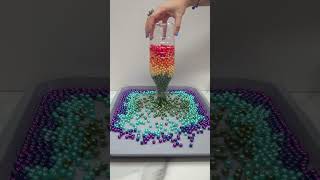 Colored Beads in a Bottle🌈 ASMR Video  Oddly Satisfying Video [upl. by Decca]