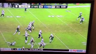 Delanie Walker Uncalled Illegal Forward Pass  Titans vs Jets  December 14 2014 [upl. by Lenroc322]