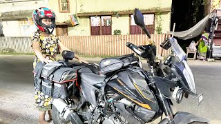 SADDLE BAG AND TANK BAG INSTALLATION ON KTM ADV 390  TOUR PREPARATION  DipMun1212 [upl. by Netloc]