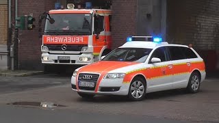 Gebäude droht Einzustürzen Einsatzfahrten Berufsfeuerwehr Düsseldorf am 03042015 [upl. by Chantal]