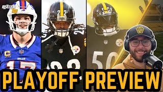 Steelers vs Bills Playoff Preview [upl. by Oremoh]