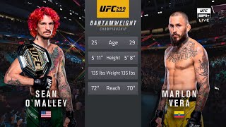 🔴 UFC 299 Sean OMalley vs Marlon Chito Vera 2  Full Fight amp Highlights  Bantamweight Title Bout [upl. by Anovad]