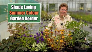 How To Build A Shady Spot Garden Border with Pops of Summer Colour [upl. by Allerus]