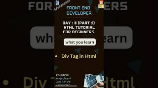 Master HTML with DIV Tag Secrets from a 10 Year Pro html html5 shorts [upl. by Kellda]