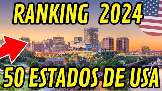 ¡RANKING EXCLUSIVO de los 50 ESTADOS de ESTADOS UNIDOS 🇺🇸 de PEOR a MEJOR [upl. by Okoyik365]