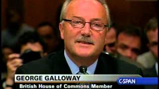 George Galloway Senate Testimony FULL [upl. by Ynohtnaed81]