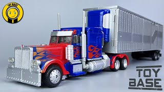 【Perfect Optimus Prime  Trailer】Transformers MB11 Leader Class Optimus Prime Truck Robot [upl. by Zorine]