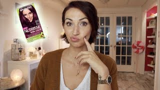 HOW I COLOR MY HAIR AT HOME  GARNIER NUTRISSE  YOUNG WILD AND POLISHED [upl. by Ssepmet]