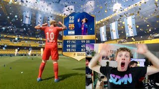 99 MESSI IN THE LUCKIEST TOTS PACK OPENING IN HISTORY  FIFA 17 [upl. by Kameko]