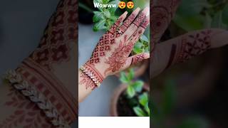 Amazing mehendi designs😍 trending shorts mehendiviralvideo [upl. by Anatak]