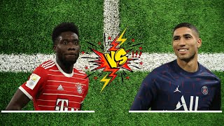 Alphonso Davies vs Achraf Hakimi⚽🔥 [upl. by Bagger]