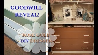 DIY Dresser Makeover  Goodwill Reveal  Custom Display Tray [upl. by Javier182]