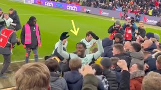 Axel Disasi jumped towards fans during Chelseas Goal Celebration vs Crystal palace [upl. by Alleon]