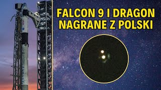 Falcon 9 i kapsuła Dragon z misji Crew9 widoczne na niebie z Polski [upl. by Ludly48]