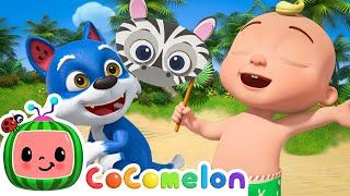 Peeakboo Safari  NEW 🦓 CoComelon Animal Time  Animals for Kids [upl. by Haelam]