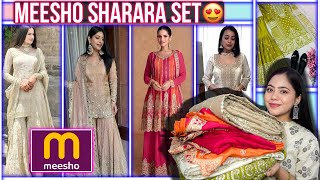 Meesho Designer Sharara Set 😘 Trendy amp Cheapest  Ronak Qureshi [upl. by Atirac]