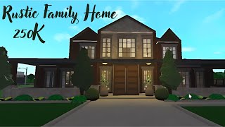 Bloxburg Rustic Family House Tour 250K  Roblox Bloxburg [upl. by Eecyal]