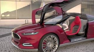 Ford EVOS Concept  Door Functionality [upl. by Nerraw]