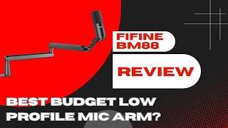 The Best Budget Low Profile Microphone Arm 2024 FIFINE BM88 REVIEW [upl. by Lisabeth]