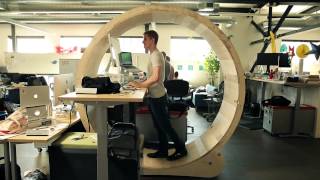 Hamster Wheel Standing Desk [upl. by Otsuj]