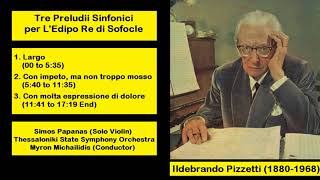 Ildebrando Pizzetti 18801968  Tre Preludii Sinfonici per LEdipo Re di Sofocle [upl. by Trebled]