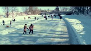 Patinoire de la rivière lAssomption  Lanaudière [upl. by Chard]