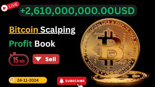 Live Trading Bitcoin Scalping  Price Action amp Trading  24 Nov trading bitcoin cryptotrading [upl. by Carol272]