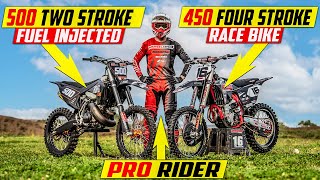 Brand New 500cc 2 Stroke vs 450 Four Stroke RACE Bike [upl. by Faustina]