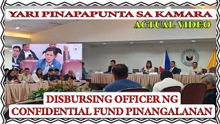 🔴YARI PINANGALANAN NA DISBURSING OFFICER NG CONFIDENTIAL FUND AT ANO ANG POSITION NYA SA VPquot [upl. by Lucas]