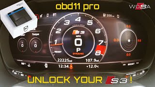 Audi S3 8V  OBD11 Pro [upl. by Ursal539]