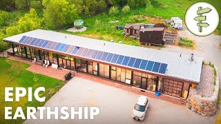 Man Living in a Sustainable amp Innovative Earthship Home  Full Tour [upl. by Bastien]