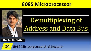 Demultiplexing of Data and Address Bus of 8085  What is the use of ALE pin of 8085 [upl. by Odraleba398]