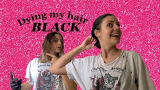 Box dying my hair black [upl. by Orly821]