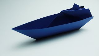 Comment faire un yacht en papier Origami yacht [upl. by Wenz853]