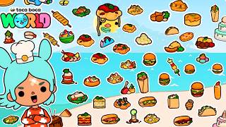 ALL FREE FOOD RECIPES in Toca Boca World 🌏  2025 [upl. by Yregram]