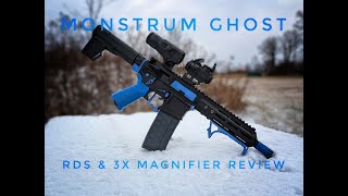 Monstrum Ghost Red Dot amp 3X Magnifier Combo Review [upl. by Mourant]