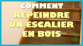 Comment repeindre un escalier en bois [upl. by Eynaffit]