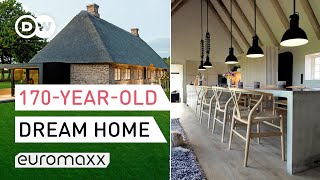 How to give a traditional thatchedroof house a major facelift  Inside German Homes [upl. by Tekcirc]