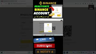 How To Reactivate Binance Account viralvideo binance [upl. by Kcirdde]