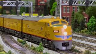 “Slow amp Deliberate”  Old UP amp Burlington Goes Great with Morning Coffee  HO Scale Model Trains [upl. by Enaj]