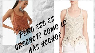 como tejer blusa facil a crochet para verano  playa caribe principiantes nueva tecnica [upl. by Spike]