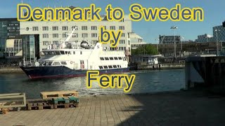 Helsingor Denmark to Helsingborg Sweden by Ferry 2022 [upl. by Philipp375]