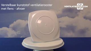 Verstelbaar ventilatierooster kunststof  afvoer  Ventilatieshopcom [upl. by Scoles]