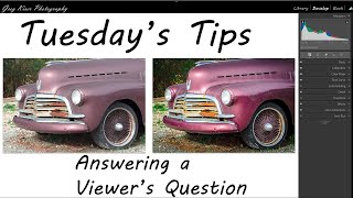 Tuesdays Tips Answering a Viewers Question [upl. by Favin]