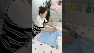 Stylish Short Sleeve TShirt Stacking Method shorts foldingtips foldingclothes [upl. by Bevvy348]