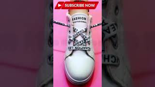 Shoes lace styles 2021  How to tie shoelaces shorts short shortvideo [upl. by Olette]