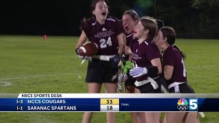 NCCS and Beekmantown advance to Section VII girls flag football championship [upl. by Aimo]