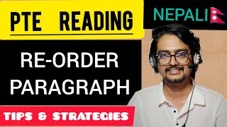 PTE Reading Reorder Pragraph In Nepali  Tips amp Strategies pte ielts [upl. by Naj]