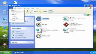 سلة المهملات Recycle Bin Windows XP [upl. by Hausmann]